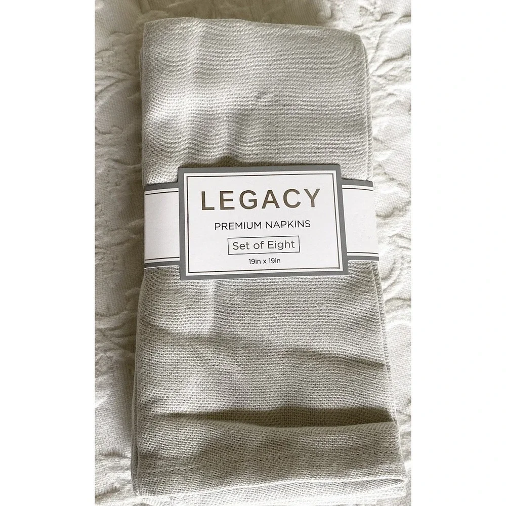 100% Cotton Legacy Premium Dinner Napkins Set of 8 19